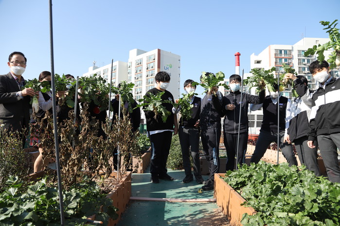 ‘강북형 도시텃밭’ ··· 친환경 먹거리를 재배하는 ‘강북 학생들’
