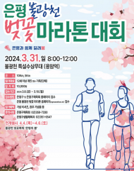 은평구, 2024 불광천 벚꽃 마라톤대회 개최