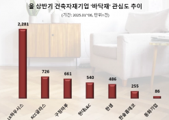 "신축보다 리모델링 상반기 '바닥재 ... " LX하우시스 1위, KCC글라스 2위