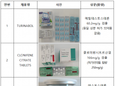 식약처, 스테로이드 등 무허가 의약품 불법 판매업자 적발