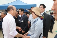 서희건설, 이봉관 회장 지진피해 경주시 방문 위로환경행사 개최