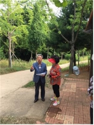 이창섭 시의원, 수명산 근린공원 현장방문