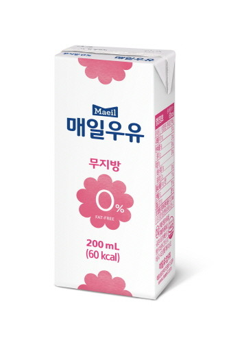 매일우유, 무지방, 저칼로리 식품 주목