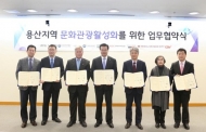 용산구, 문화관광 활성화 위해 8개 기관 ‘맞손’