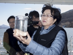 김은경 환경부장관, 팔당호 수질 시찰