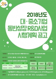 경기도, ‘대·중소기업 상생 R&D’ 최대 1억5000만원 지원