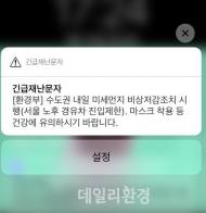 '고농도 미세먼지' 발생...시민들 주말 내내 '불편'