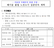 겨울철 초미세먼지 주범, 불법 노천소각 특별단속 시행