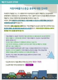 자동차 배출가스 1등급 차량 지난해 대비 38만 대 증가