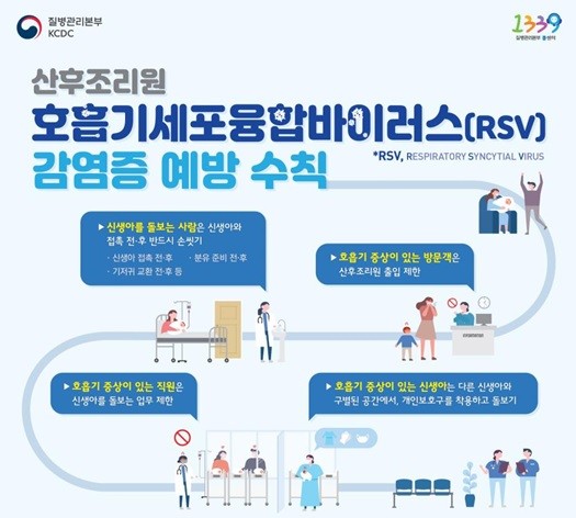 산후조리원용 예방 수칙 포스터