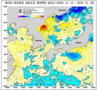 올겨울 한반도 주변 해역 간헐적 저수온 발생 예측