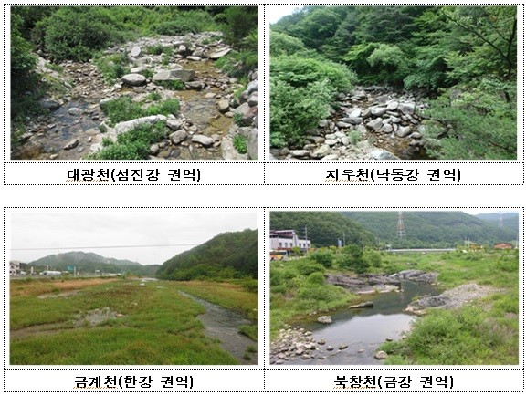 수생태계 건강성이 우수한 하천