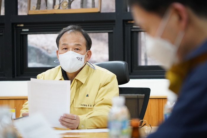 박종호청장, 연말연시를 맞아 자연휴양림 방역상태 환경점검