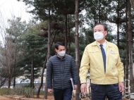 유동균 마포구청장, '매봉산 유아숲체험원' 개원 앞두고 현장환경점검