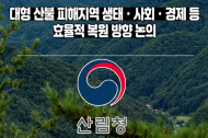 산림청 강원·경북지역 ‘산불 피해 복원 방향 추진 협의회’ 운영