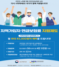 지역가입자 보험료 지원... 시행 4개월 만에 3만 명 돌파
