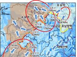 산림청, 호남·금남호남정맥... 바람길환경숲 발견