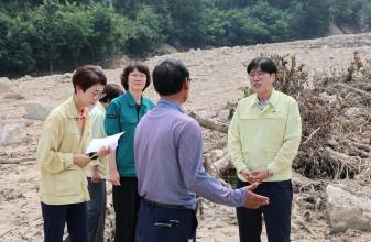   농촌진흥청장... 경북 영주‧문경 호우피해 환경점검