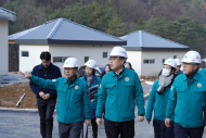[포토] 임상섭 산림청장, 국립금산자연휴양림 신규조성 사업지 현장점검
