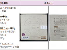 식중독균 검출된 빵류 회수 조치