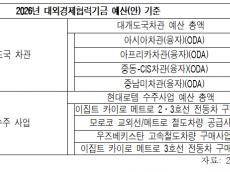 현대로템 한 곳에..내년 EDCF 개도국 차관 예산 24%, 3,900억 원 몰아줘