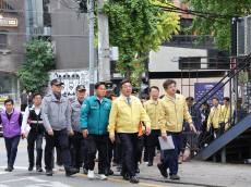 [포토]  마포구, 행정안전부 장관과 함께 핼러윈 대비 안전관리 현장 점검