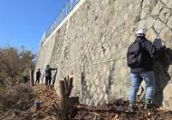 용산구, 오산고 노후 옹벽·석축 정밀안전점검 착수