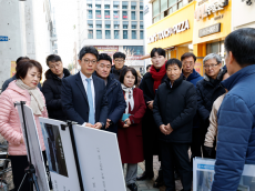 성수역 3-1번 출입구 증설 공사 현장, 서울시·공사 합동점검 나서