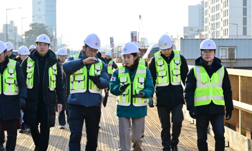  최호정 의장, 국회대로 지하차도 건설 현장 찾아 지반침하 점검