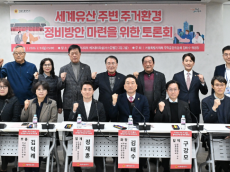 김태수 위원장, '세계유산 주변 정비방안 마련을 위한 토론회'성료