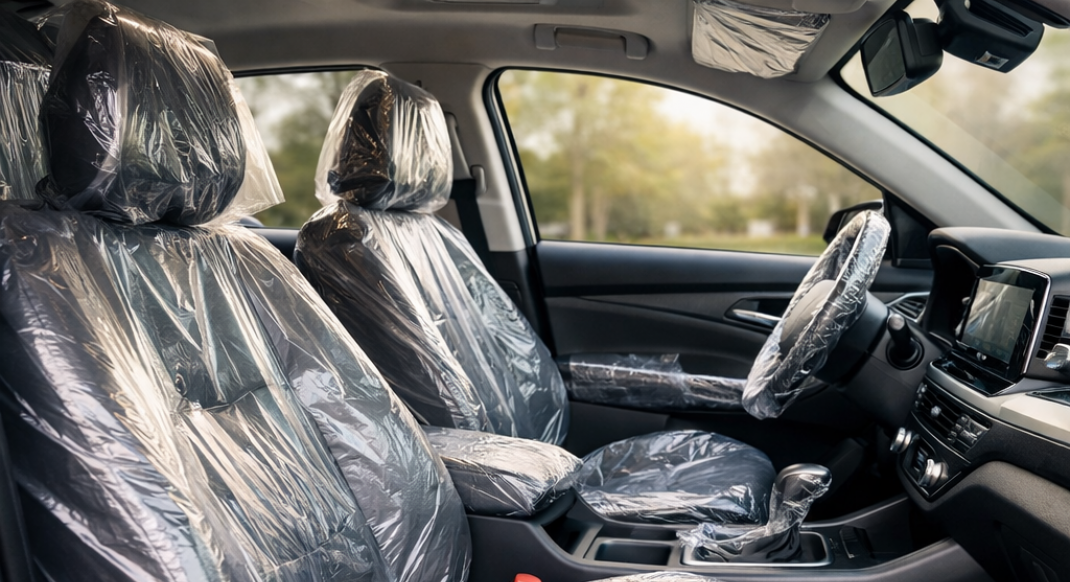 새차 보호 비닐 그대로 두면 독된다.. 즉시 제거 필요