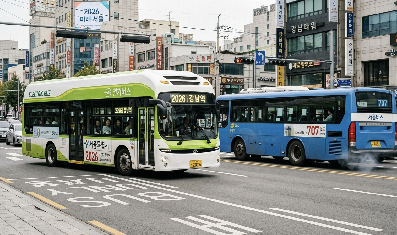 [기획 리포트] 지구를 살리는 궁금증 ... 전기버스 vs 경유버스, 1년 운행 결과는?