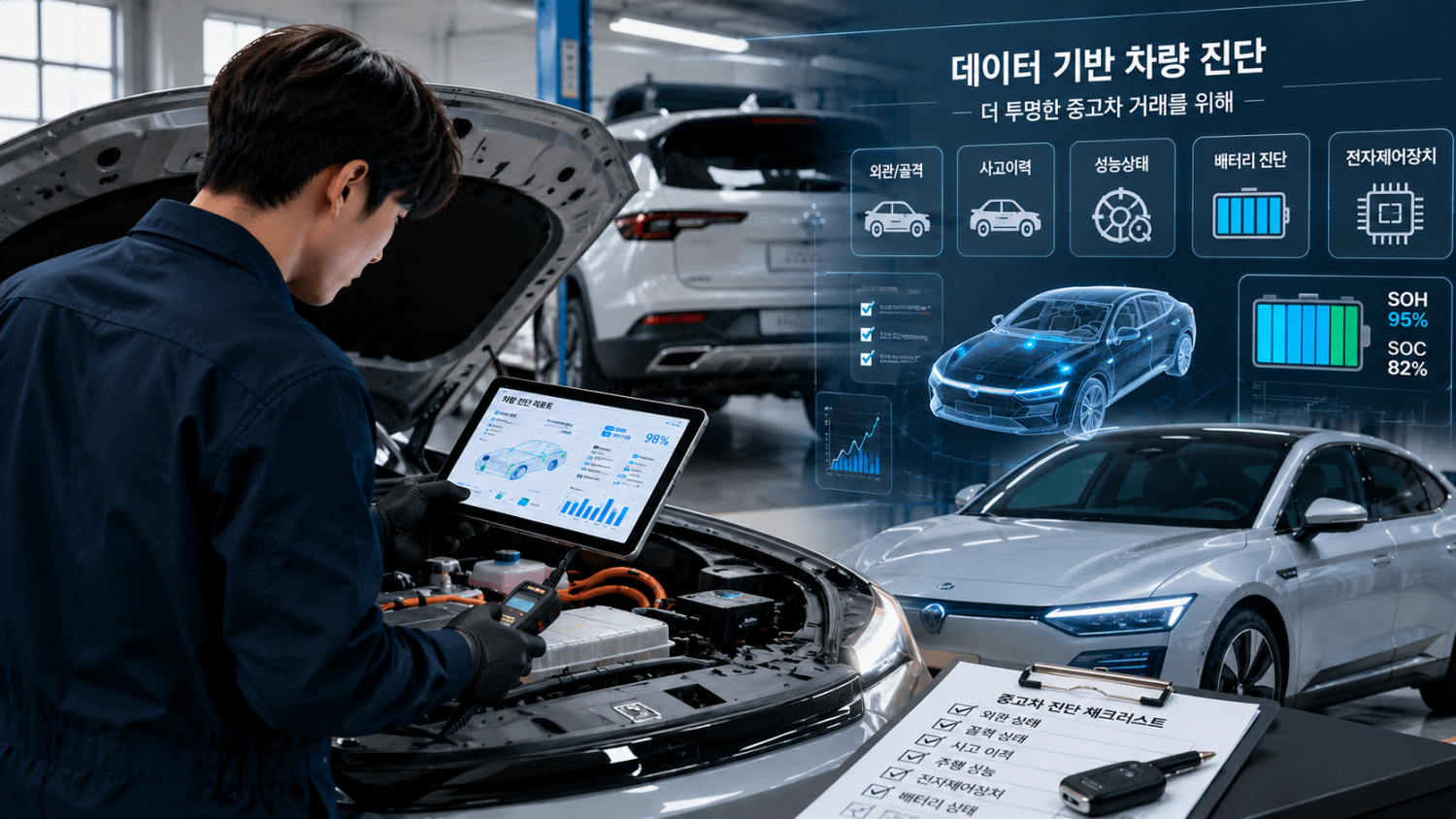 중고차 시장, '감'보다 데이터...차량 진단 기술 경쟁 본격화 - 뉴스 썸네일 이미지