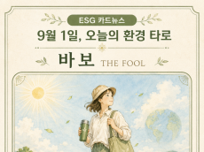 [ESG 카드 뉴스] 9월 1일, 오늘의 환경 타로 ... ‘바보(The Fool)’ 