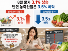 “농축산물 3.5% 하락이라는 통계는 맞지만, 그것이 곧 체감물가 하락을 의미하는 것은 아니다