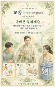[ESG 카드 뉴스] 9월 8일, 오늘의 환경 타로 ... ‘교황(The Hierophant)’ 