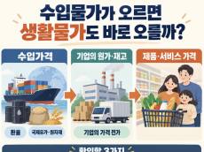 수입물가 오르면 장바구니 물가도 바로 오를까, 한국은행 발표 '수출입물가지수'