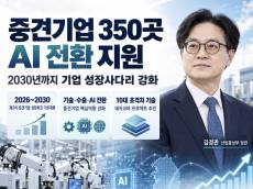 중견기업 350곳 AI 전환 지원, 2030년 성장사다리 새로 짠다